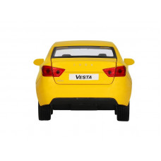 Машина "АВТОПАНОРАМА" Яндекс.Такси  LADA VESTA, желтый, 1/24, в/к 24,5*12,5*10,5 см