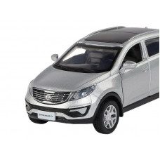 Машина "АВТОПАНОРАМА" KIA SPORTAGE R, серебряный, 1/39, инерция, в/к 17,5*12,5*6,5 см