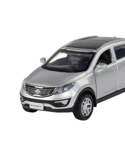 Машина "АВТОПАНОРАМА" KIA SPORTAGE R, серебряный, 1/39, инерция, в/к 17,5*12,5*6,5 см