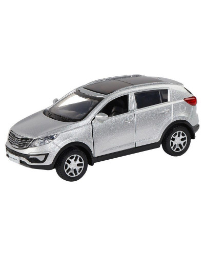 Машина "АВТОПАНОРАМА" KIA SPORTAGE R, серебряный, 1/39, инерция, в/к 17,5*12,5*6,5 см