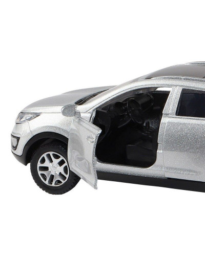 Машина "АВТОПАНОРАМА" KIA SPORTAGE R, серебряный, 1/39, инерция, в/к 17,5*12,5*6,5 см