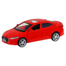 Машина "АВТОПАНОРАМА" HYUNDAI ELANTRA, красный, 1/40, инерция, в/к 17,5*12,5*6,5 см