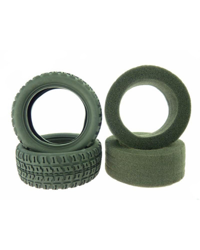 Передние шины со вставками для моделей Himoto E10SC, E10SCL комплект