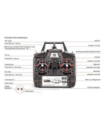 Радиоуправляемый танк Heng Long T-90 Upgrade V6.0  2.4G 1/16 RTR