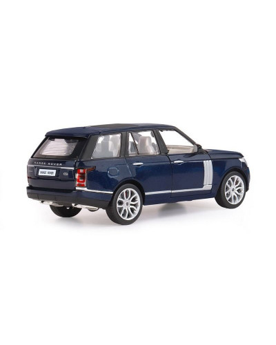 Машина "АВТОПАНОРАМА" Range Rover, синий металлик, 1/26, свет, звук, в/к 24,5*12,5*10,5 см