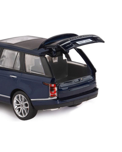 Машина "АВТОПАНОРАМА" Range Rover, синий металлик, 1/26, свет, звук, в/к 24,5*12,5*10,5 см