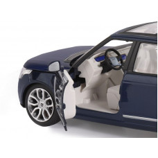 Машина "АВТОПАНОРАМА" Range Rover, синий металлик, 1/26, свет, звук, в/к 24,5*12,5*10,5 см