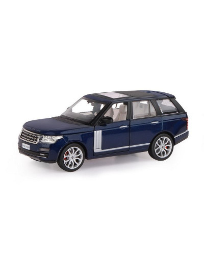 Машина "АВТОПАНОРАМА" Range Rover, синий металлик, 1/26, свет, звук, в/к 24,5*12,5*10,5 см