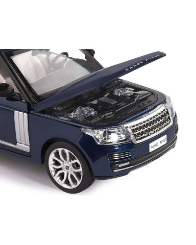 Машина "АВТОПАНОРАМА" Range Rover, синий металлик, 1/26, свет, звук, в/к 24,5*12,5*10,5 см