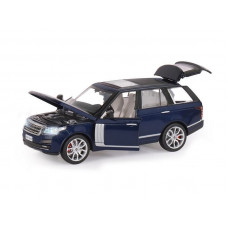 Машина "АВТОПАНОРАМА" Range Rover, синий металлик, 1/26, свет, звук, в/к 24,5*12,5*10,5 см