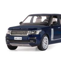 Машина "АВТОПАНОРАМА" Range Rover, синий металлик, 1/26, свет, звук, в/к 24,5*12,5*10,5 см