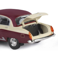 Машина "АВТОПАНОРАМА" Волга ГАЗ-21 "Двухцветная", бежево-коричневый, 1/24, в/к 26*12*11 см