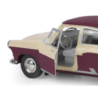 Машина "АВТОПАНОРАМА" Волга ГАЗ-21 "Двухцветная", бежево-коричневый, 1/24, в/к 26*12*11 см