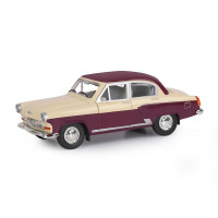 Машина "АВТОПАНОРАМА" Волга ГАЗ-21 "Двухцветная", бежево-коричневый, 1/24, в/к 26*12*11 см