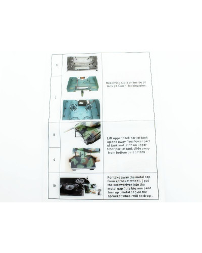 Металлическое шасси для танка Leopard 2A6 (full set)