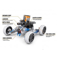 Р/У боевая машина Universe Chariot, лазер, пульки, оранжевая, Ni-Mh и З/У, 2.4G