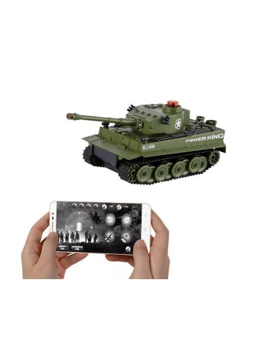 Р/У танк Huan Qi 1/32 Tiger, управление через Bluetooth, (для ИК танкового боя)