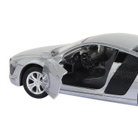 Машина "АВТОПАНОРАМА" Audi R8 GT, серебро, 1/43, инерция, в/к 17,5*12,5*6,5 см