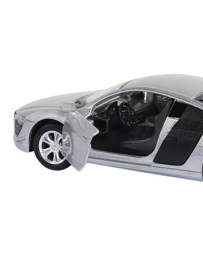 Машина "АВТОПАНОРАМА" Audi R8 GT, серебро, 1/43, инерция, в/к 17,5*12,5*6,5 см