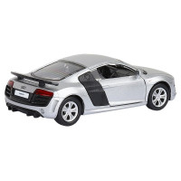 Машина "АВТОПАНОРАМА" Audi R8 GT, серебро, 1/43, инерция, в/к 17,5*12,5*6,5 см