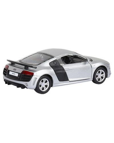 Машина "АВТОПАНОРАМА" Audi R8 GT, серебро, 1/43, инерция, в/к 17,5*12,5*6,5 см