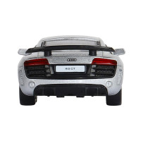 Машина "АВТОПАНОРАМА" Audi R8 GT, серебро, 1/43, инерция, в/к 17,5*12,5*6,5 см