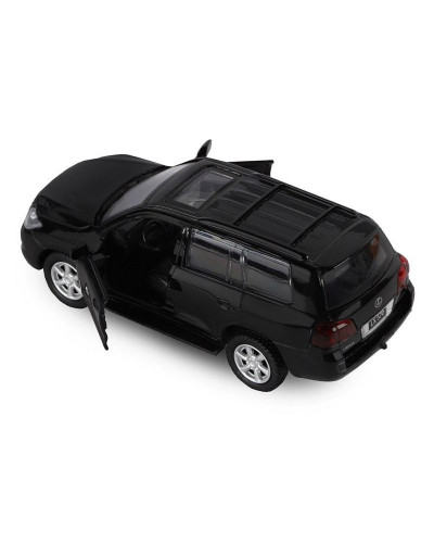 Машина "АВТОПАНОРАМА" Lexus LX570, черный, 1/43, инерция, в/к 17,5*12,5*6,5 см