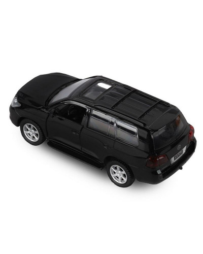 Машина "АВТОПАНОРАМА" Lexus LX570, черный, 1/43, инерция, в/к 17,5*12,5*6,5 см