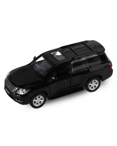 Машина "АВТОПАНОРАМА" Lexus LX570, черный, 1/43, инерция, в/к 17,5*12,5*6,5 см
