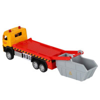 Машина "АВТОПАНОРАМА" VOLVO FM "Мусоровоз", желтый-серый, 1/72, инерция, в/к 17,5*13*6,5 см