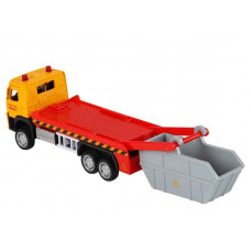 Машина "АВТОПАНОРАМА" VOLVO FM "Мусоровоз", желтый-серый, 1/72, инерция, в/к 17,5*13*6,5 см