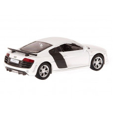 Машина "АВТОПАНОРАМА" Audi R8 GT, белый металлик, 1/43, инерция, в/к 17,5*12,5*6,5 см