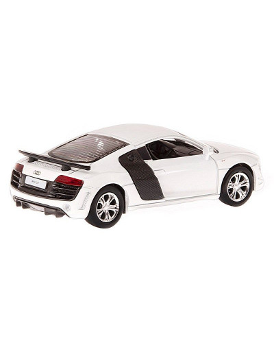 Машина "АВТОПАНОРАМА" Audi R8 GT, белый металлик, 1/43, инерция, в/к 17,5*12,5*6,5 см