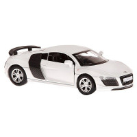 Машина "АВТОПАНОРАМА" Audi R8 GT, белый металлик, 1/43, инерция, в/к 17,5*12,5*6,5 см