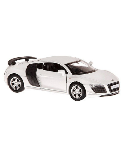 Машина "АВТОПАНОРАМА" Audi R8 GT, белый металлик, 1/43, инерция, в/к 17,5*12,5*6,5 см