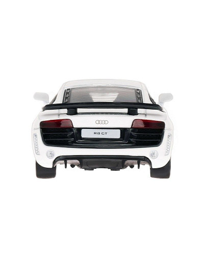 Машина "АВТОПАНОРАМА" Audi R8 GT, белый металлик, 1/43, инерция, в/к 17,5*12,5*6,5 см