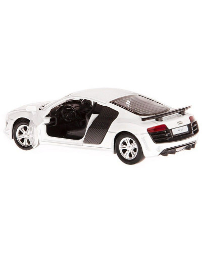 Машина "АВТОПАНОРАМА" Audi R8 GT, белый металлик, 1/43, инерция, в/к 17,5*12,5*6,5 см