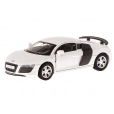 Машина "АВТОПАНОРАМА" Audi R8 GT, белый металлик, 1/43, инерция, в/к 17,5*12,5*6,5 см