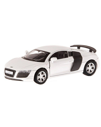 Машина "АВТОПАНОРАМА" Audi R8 GT, белый металлик, 1/43, инерция, в/к 17,5*12,5*6,5 см