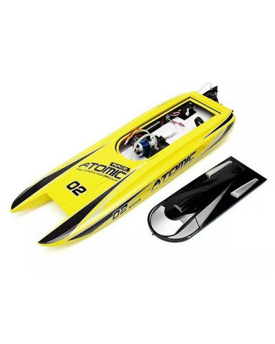 Радиоуправляемый катамаран Volantex RC ATOMIC 700 желтый Brushless 2.4G LiPo RTR
