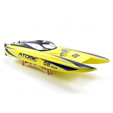 Радиоуправляемый катамаран Volantex RC ATOMIC 700 желтый Brushless 2.4G LiPo RTR