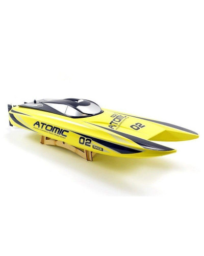 Радиоуправляемый катамаран Volantex RC ATOMIC 700 желтый Brushless 2.4G LiPo RTR