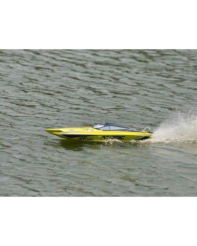 Радиоуправляемый катамаран Volantex RC ATOMIC 700 желтый Brushless 2.4G LiPo RTR