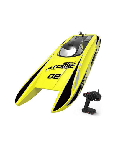 Радиоуправляемый катамаран Volantex RC ATOMIC 700 желтый Brushless 2.4G LiPo RTR