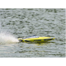 Радиоуправляемый катамаран Volantex RC ATOMIC 700 желтый Brushless 2.4G LiPo RTR