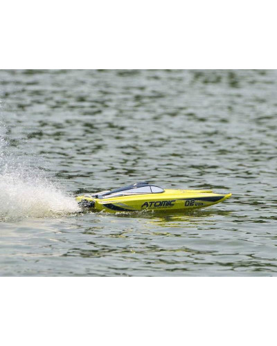 Радиоуправляемый катамаран Volantex RC ATOMIC 700 желтый Brushless 2.4G LiPo RTR
