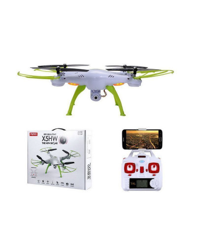 Р/У квадрокоптер Syma X5HW (белый) с FPV трансляцией Wi-Fi, барометр 2.4G RTF