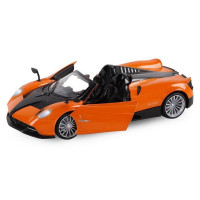 Машина "АВТОПАНОРАМА" Pagani Huayra Roadster, оранжевый, 1/24, свет, звук, в/к 24,5*12,5*10,5 см