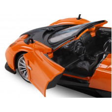 Машина "АВТОПАНОРАМА" Pagani Huayra Roadster, оранжевый, 1/24, свет, звук, в/к 24,5*12,5*10,5 см