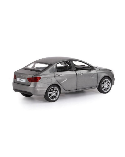 Машина "АВТОПАНОРАМА" LADA VESTA седан, 1/24,  серый, свет. звук. эффекты, в/к 24,5*12,5*10,5 см